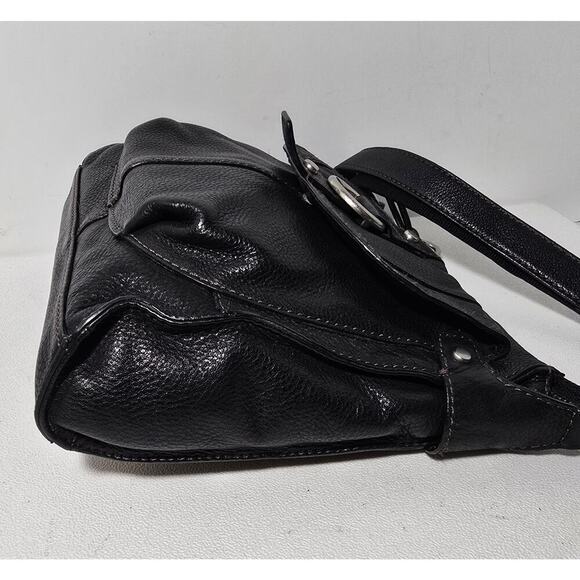 Fossil Milo Crossbody Bag Long Live Vintage Black Pebble Leather w/Organizer - Picture 6 of 12